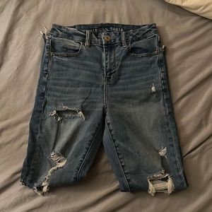 American Eagle, US 4 Regular, Light Blue denim